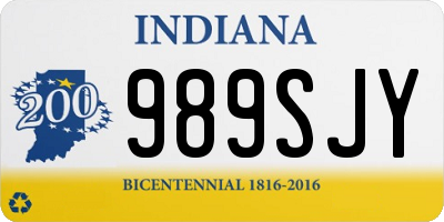 IN license plate 989SJY