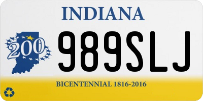 IN license plate 989SLJ