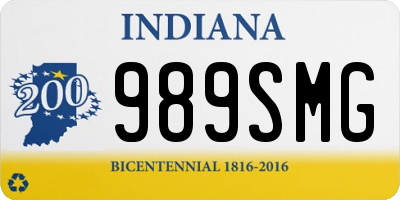 IN license plate 989SMG