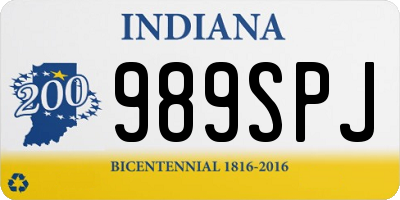 IN license plate 989SPJ