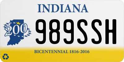 IN license plate 989SSH