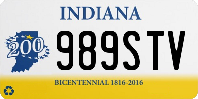 IN license plate 989STV