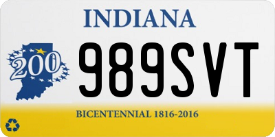 IN license plate 989SVT