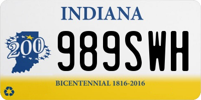 IN license plate 989SWH