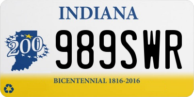 IN license plate 989SWR