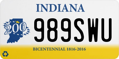 IN license plate 989SWU