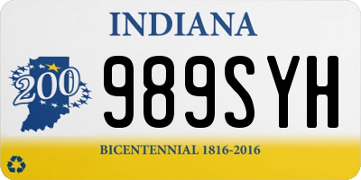 IN license plate 989SYH