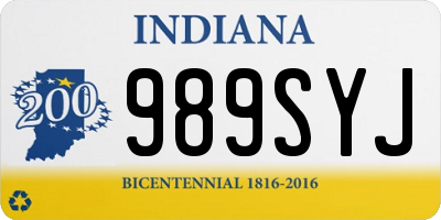 IN license plate 989SYJ