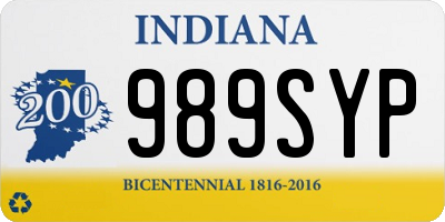 IN license plate 989SYP