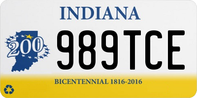 IN license plate 989TCE