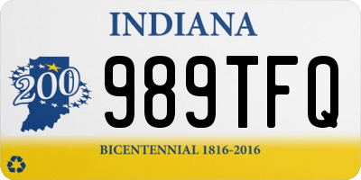 IN license plate 989TFQ