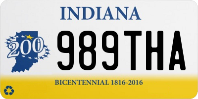 IN license plate 989THA