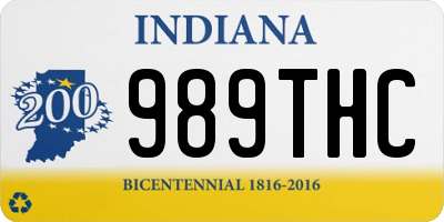 IN license plate 989THC