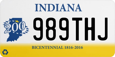 IN license plate 989THJ