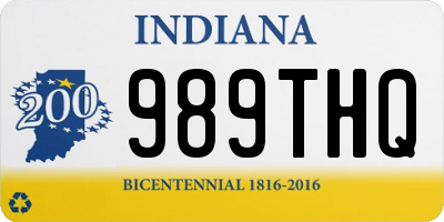 IN license plate 989THQ