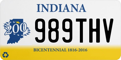 IN license plate 989THV