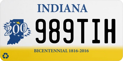 IN license plate 989TIH