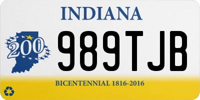 IN license plate 989TJB