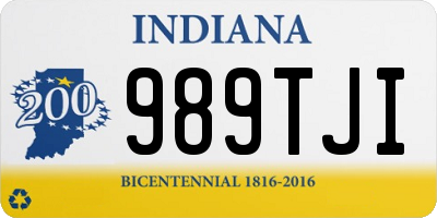 IN license plate 989TJI