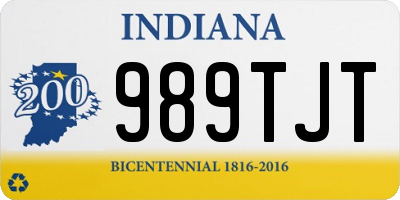 IN license plate 989TJT