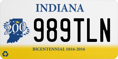IN license plate 989TLN