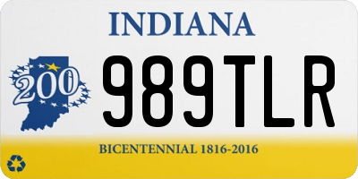 IN license plate 989TLR