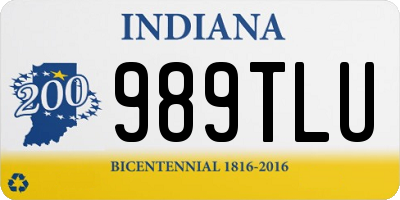 IN license plate 989TLU