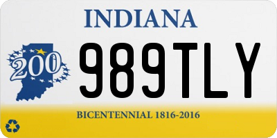 IN license plate 989TLY