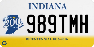 IN license plate 989TMH