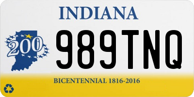 IN license plate 989TNQ