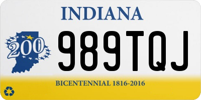 IN license plate 989TQJ