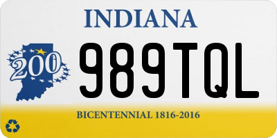 IN license plate 989TQL