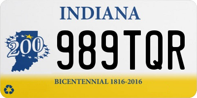 IN license plate 989TQR