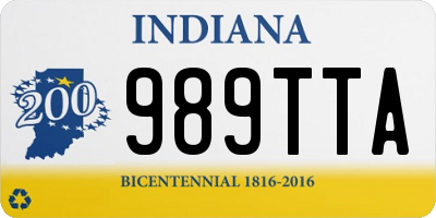 IN license plate 989TTA