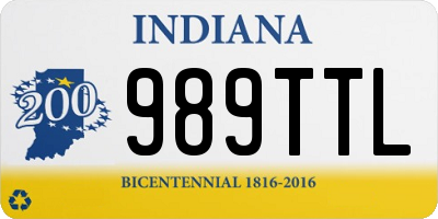 IN license plate 989TTL