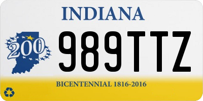 IN license plate 989TTZ