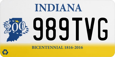 IN license plate 989TVG