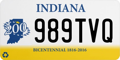 IN license plate 989TVQ