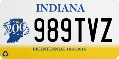 IN license plate 989TVZ