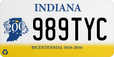 IN license plate 989TYC