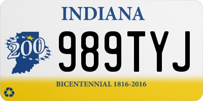 IN license plate 989TYJ