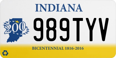 IN license plate 989TYV