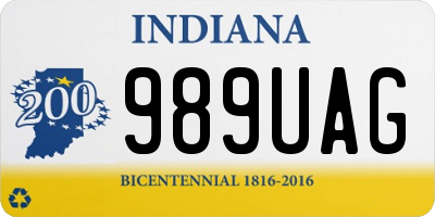 IN license plate 989UAG