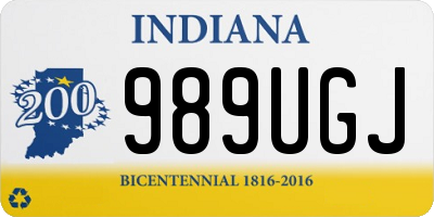 IN license plate 989UGJ