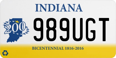 IN license plate 989UGT