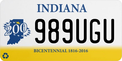 IN license plate 989UGU