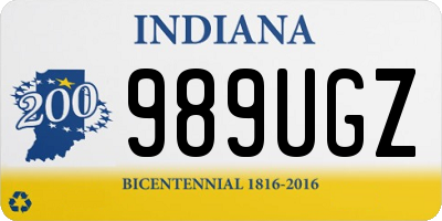 IN license plate 989UGZ