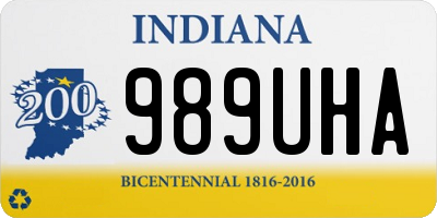 IN license plate 989UHA