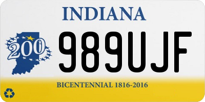 IN license plate 989UJF