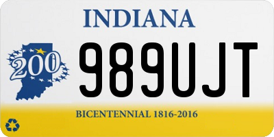 IN license plate 989UJT